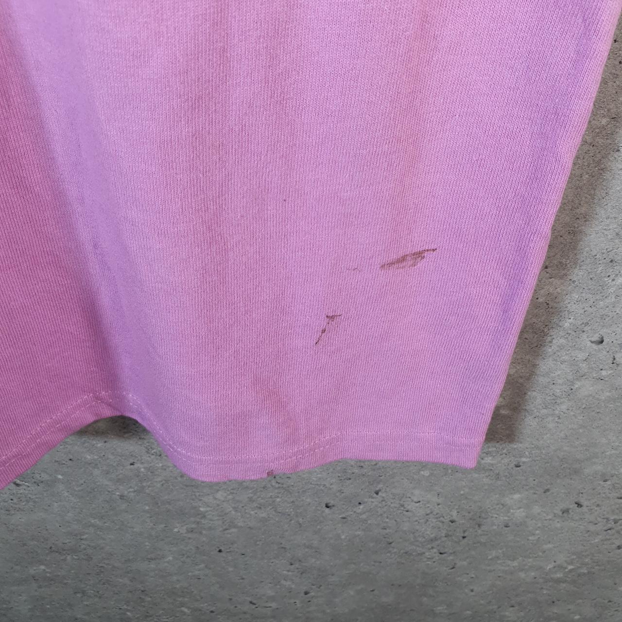 Vintage Champion Spellout T Shirt Men’s XS Pink Casual USA Athletic