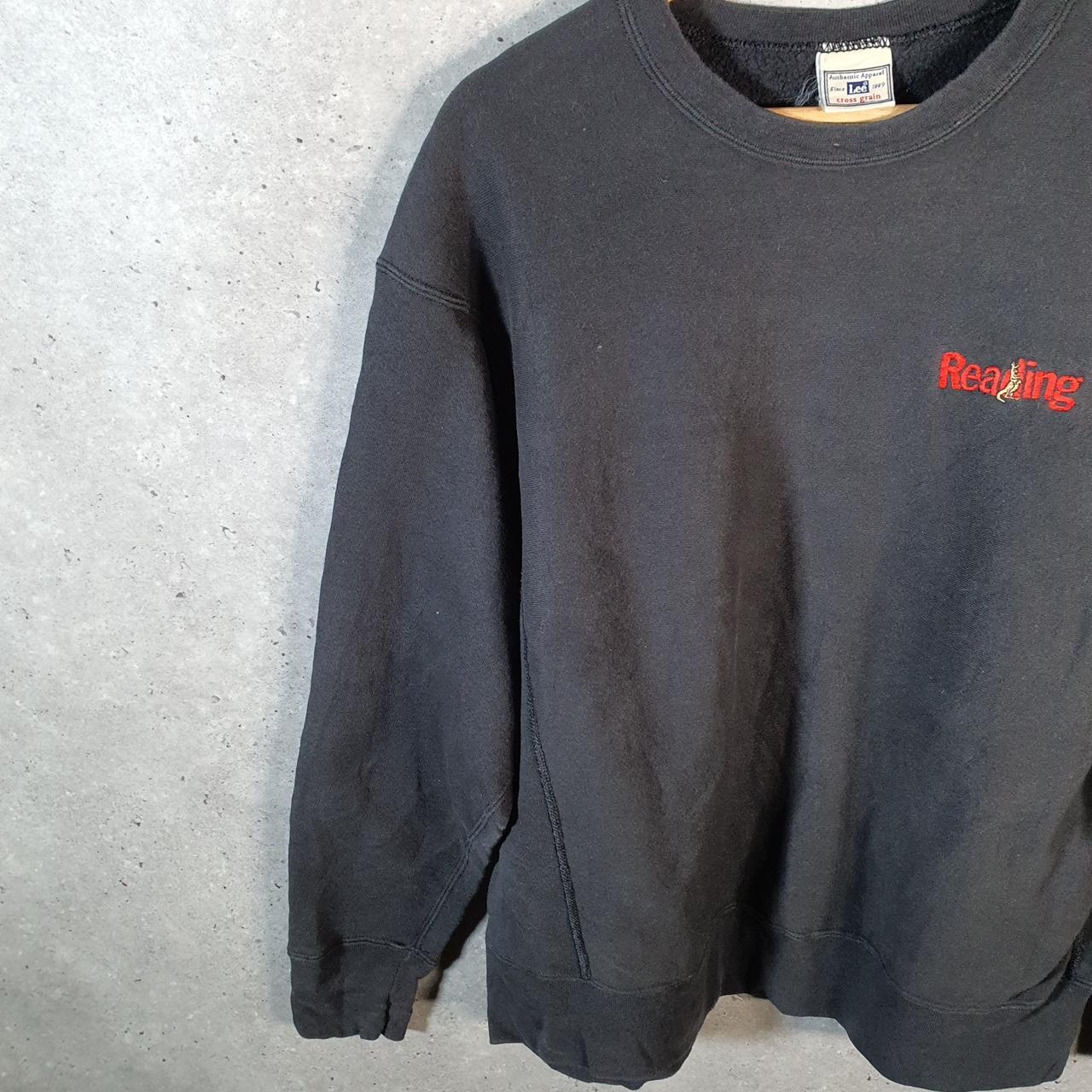 Vintage Lee Cross Grain Sweatshirt Men’s Large Black USA Reading Pullover