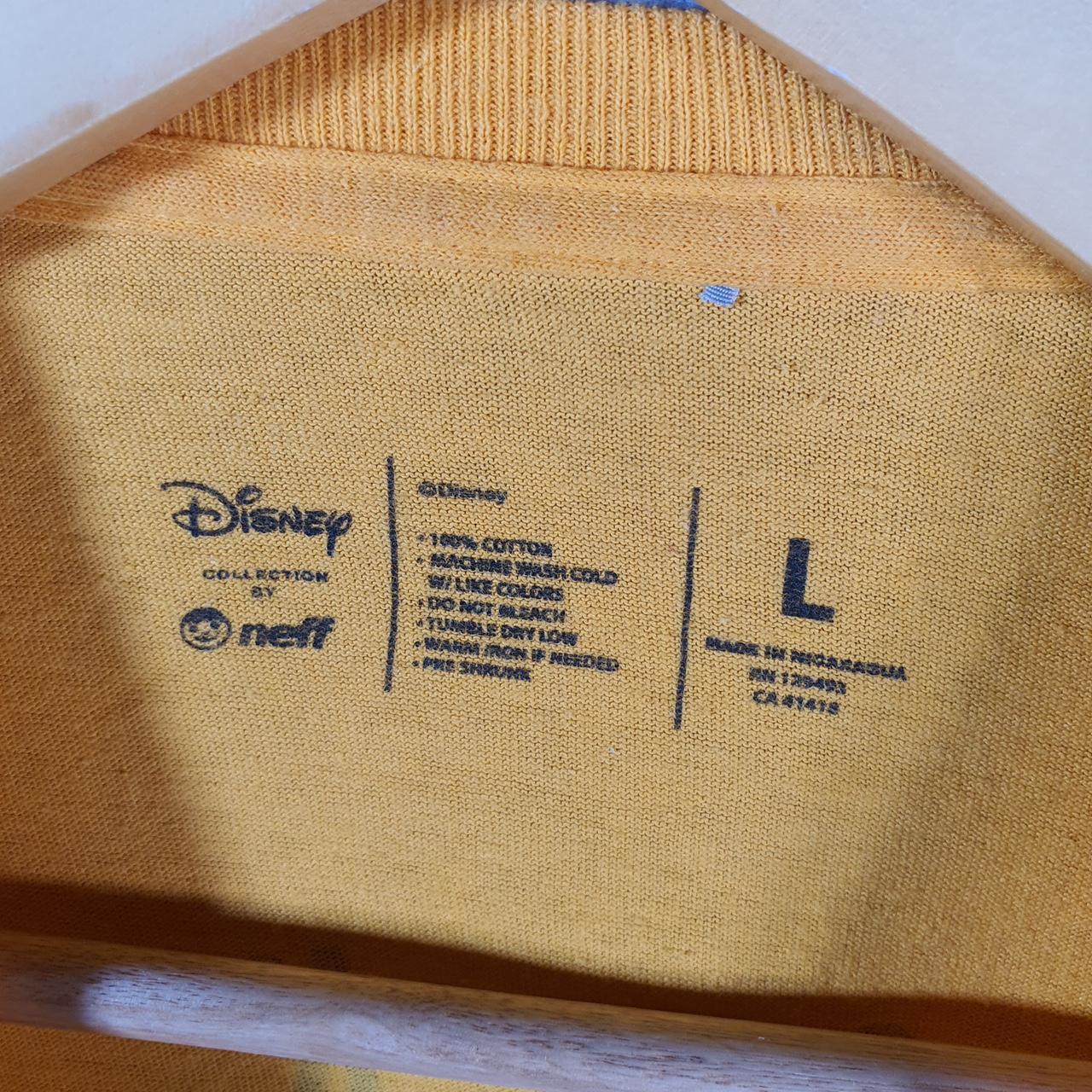 Vintage Disney Land Mickey Mouse T Shirt Men’s Large Orange Logo Graphic Cartoon