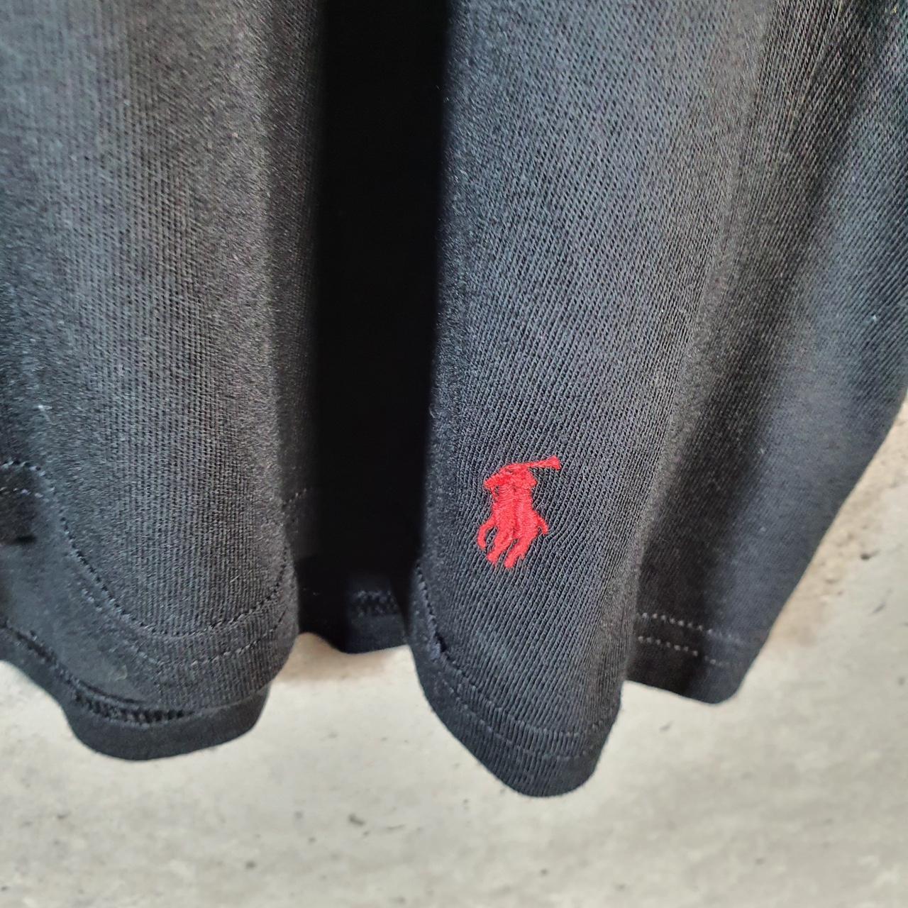 Vintage Ralph Lauren Polo T Shirt Men’s Large Black Embroidered Pony Classic Fit C9111