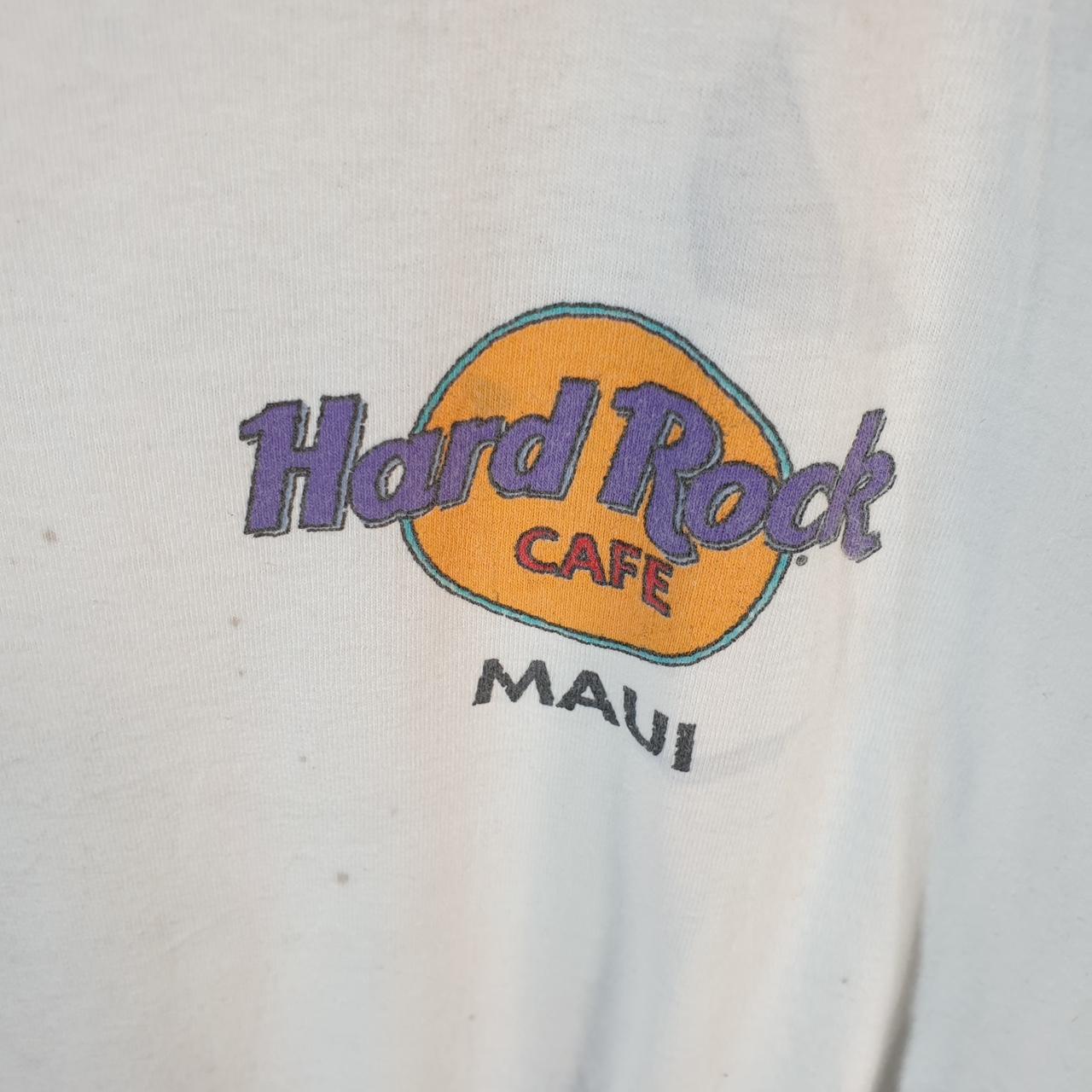 Vintage Hard Rock Cafe Maui 90s USA Single Stitch T Shirt Men’s XL White