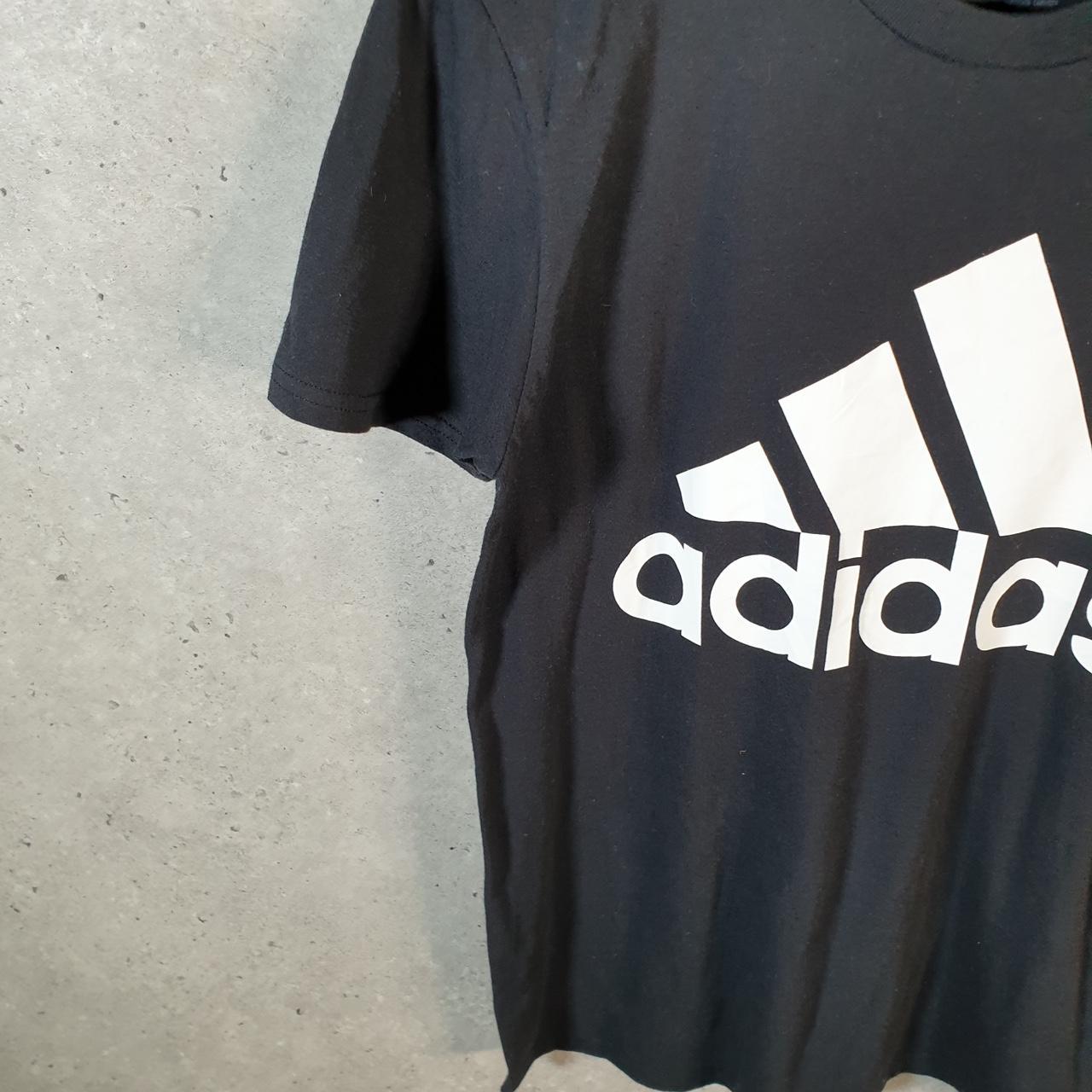 Vintage Adidas Go To Performance Tee T Shirt Men’s Small Black Three Stripes Logo Athletic