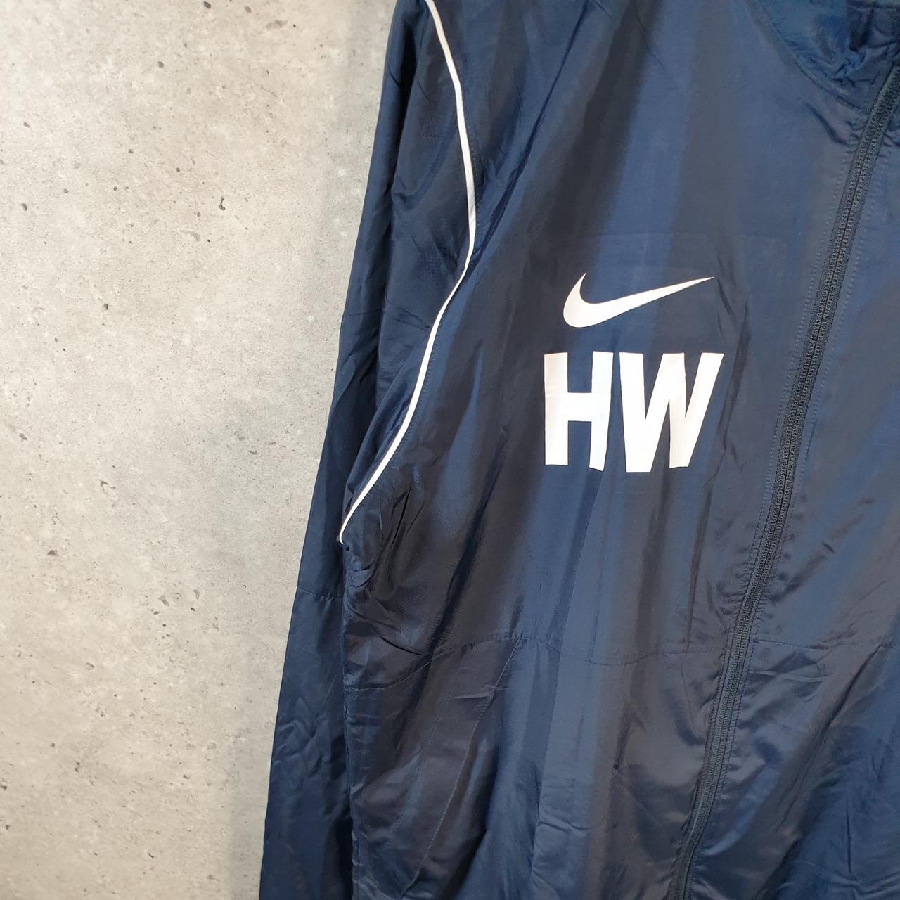 Vintage Nike Dri Fit Windbreaker Mens Large Blue USA Swoosh Soccer Full Zip