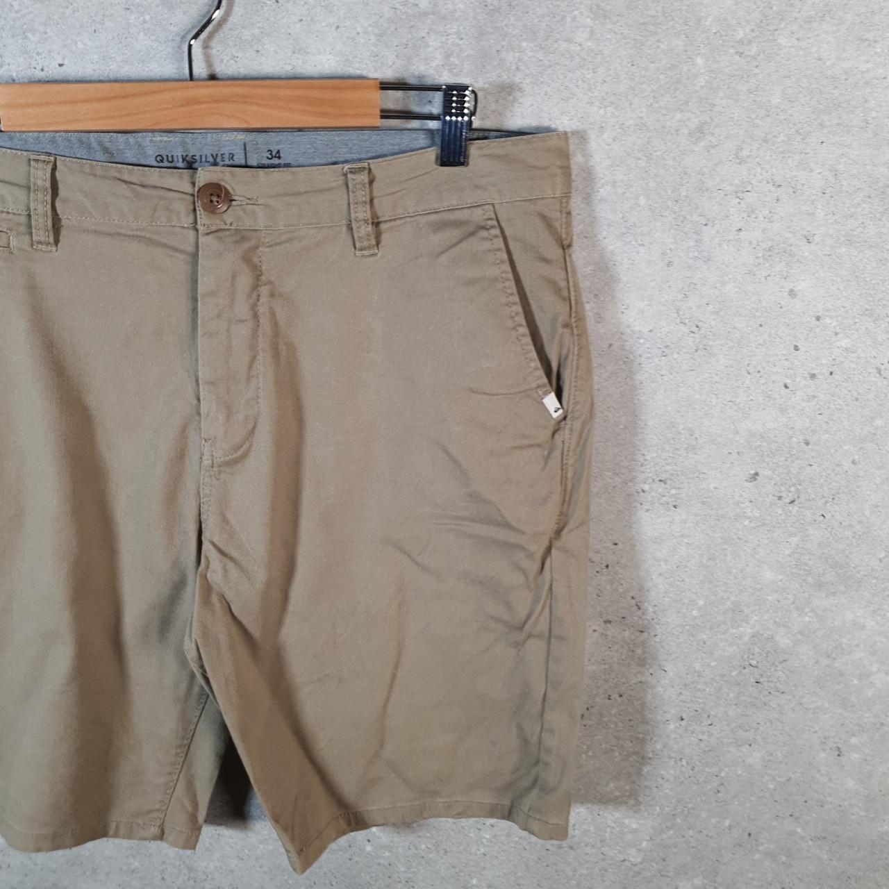Vintage Quiksilver Chino Shorts Jorts Cargo Men’s W34 Brown Baggy Cotton
