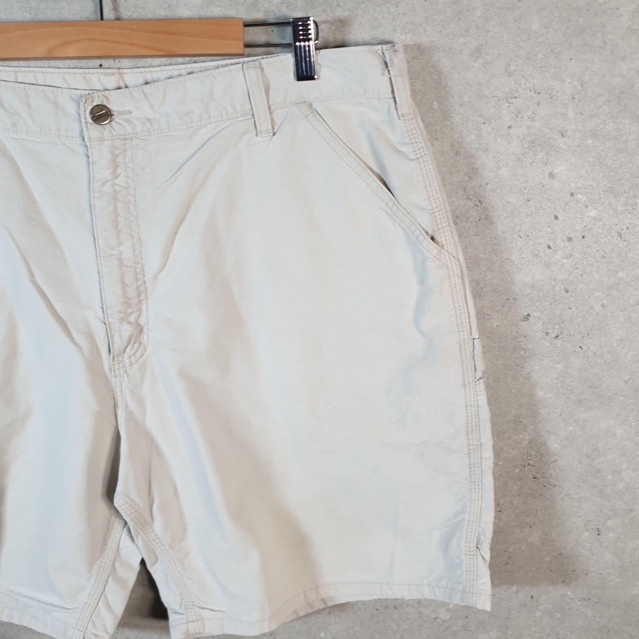 Vintage Carhartt Baggy Carpenter Shorts Jorts Cargo Men’s W42 Beige Original Fit Workwear