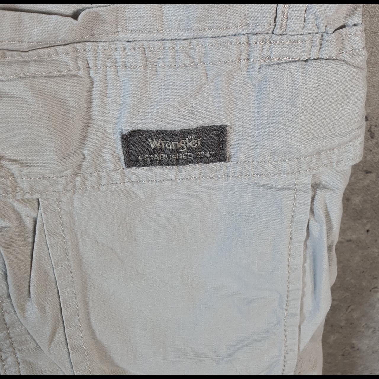 Vintage Wrangler Chino Shorts Jorts Cargo Men’s W36 Beige Baggy Cotton A4433