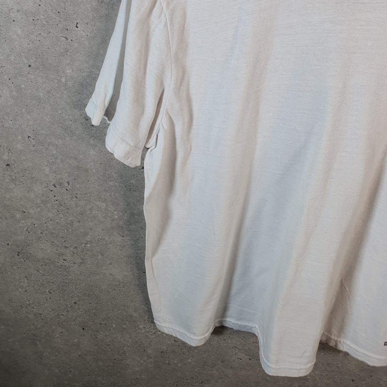 Vintage Levis Spellout T Shirt Shirt Womens Large White Logo Athletic Slim Fit