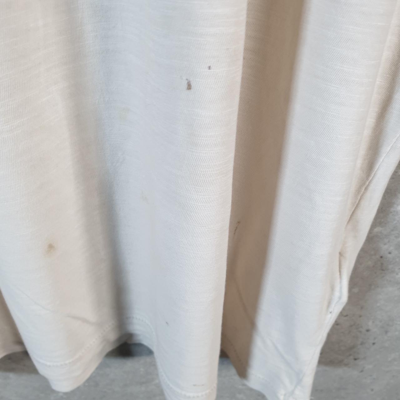 Vintage Calvin Klein Spellout Blank T Shirt Men’s Medium Beige Casual Sports