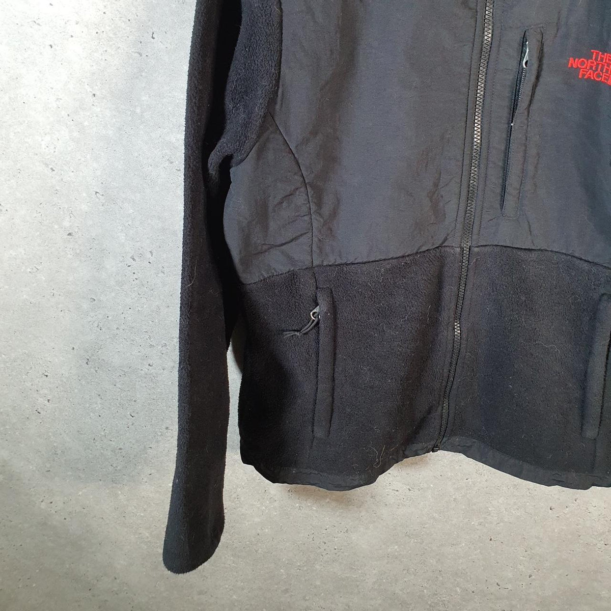 Vintage The North Face TNF Denali RU14 Fleece Sweatshirt Womens Medium Black Full Zip