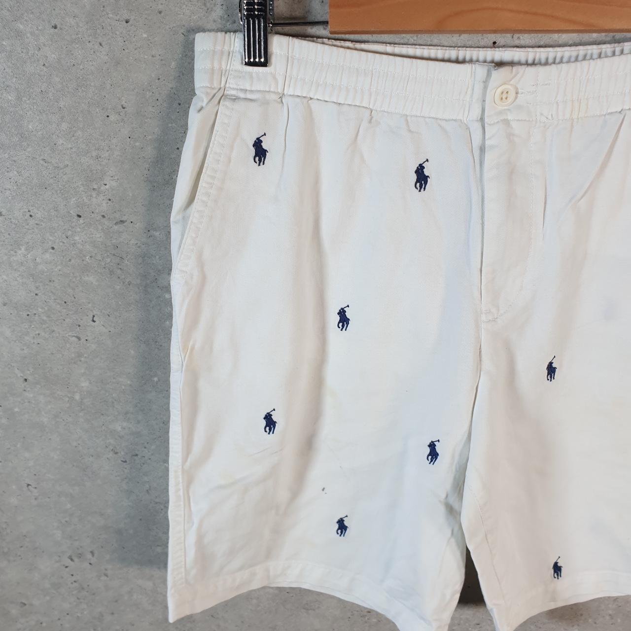 Vintage Ralph Lauren Polo Shorts Jorts Chino Cargo Womens W30 White Baggy Cotton