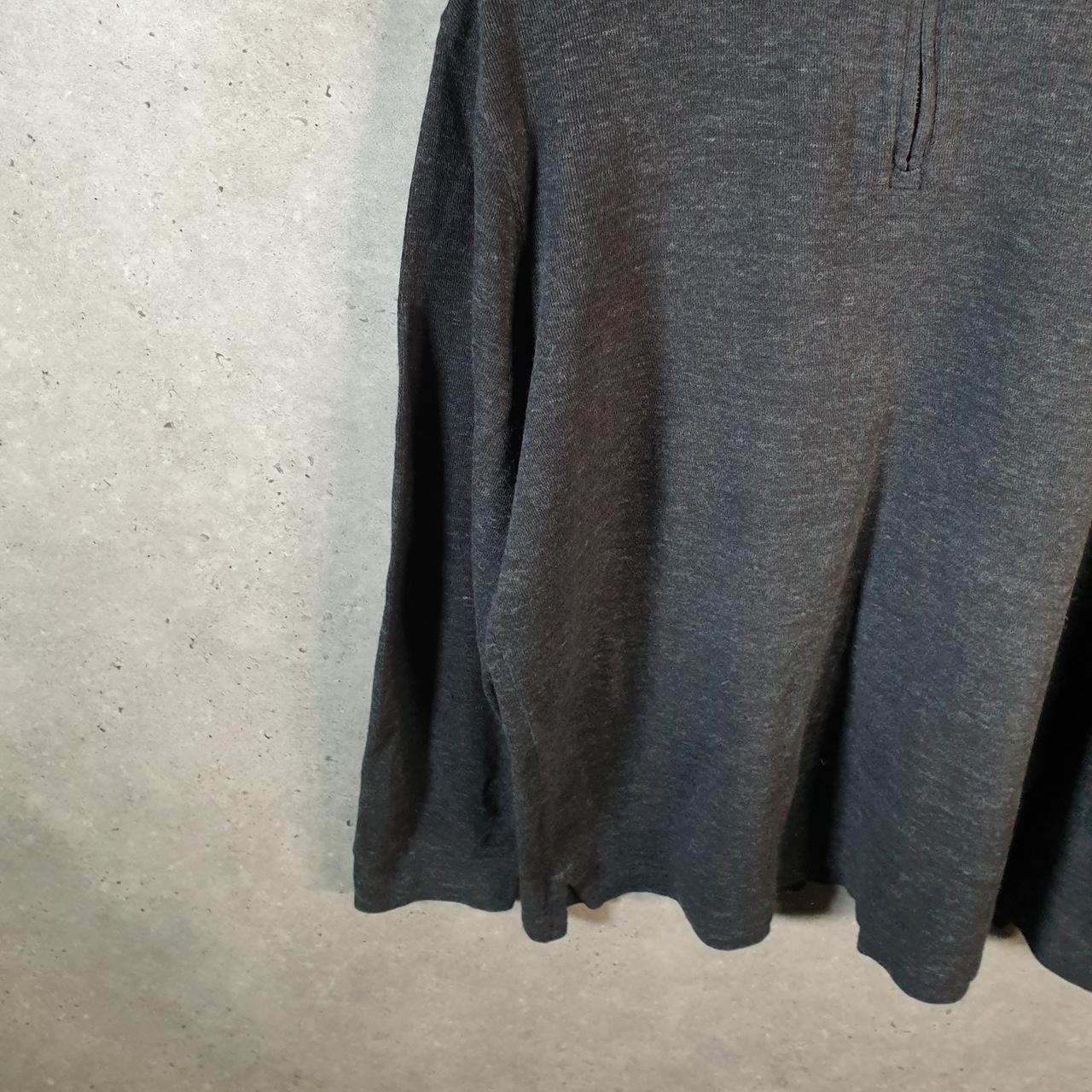 Vintage Ralph Lauren Polo 1/4 Zip Sweatshirt Men’s XL Grey Cotton Estate Rib Pony