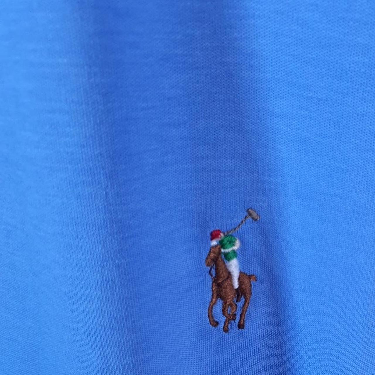 Vintage Ralph Lauren Polo Shirt Men’s XL Blue Pima Soft Touch Embroidered Pony