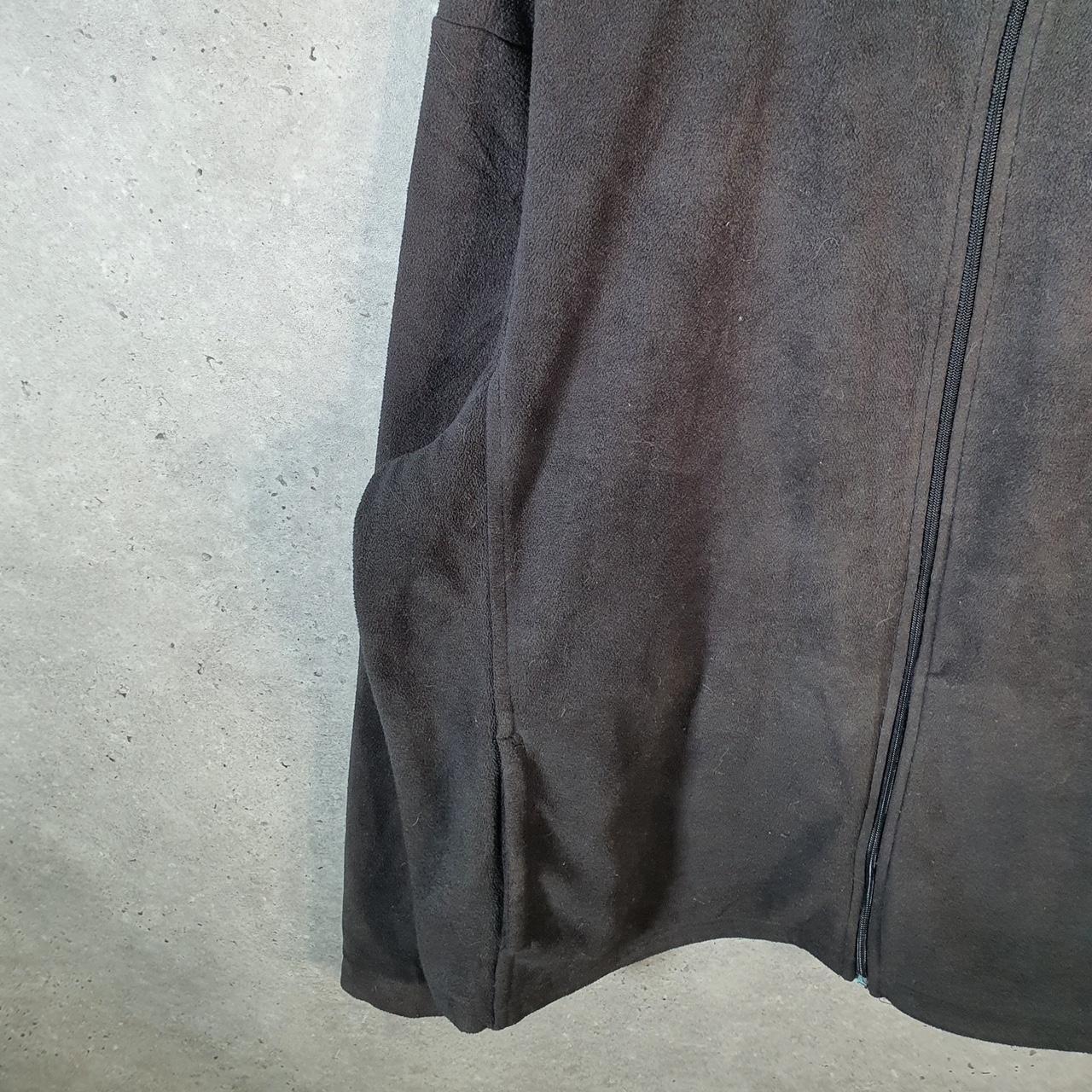 Vintage Starter Full Zip Fleece Sweatshirt Mens XL Black Logo Winter