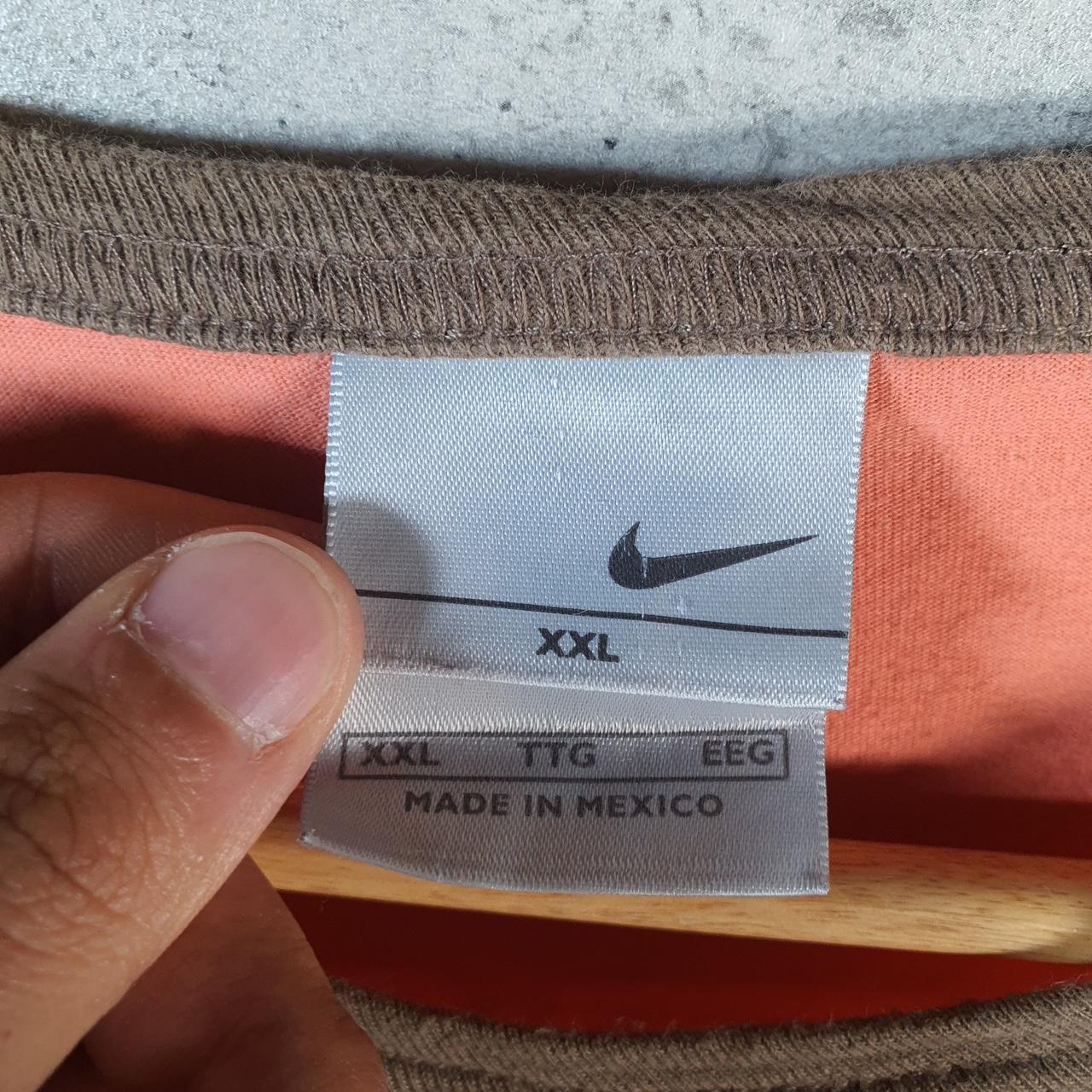 Vintage Nike 90s Silver Tag Netherlands T Shirt Mens 2XL Orange Logo Swoosh Athletic