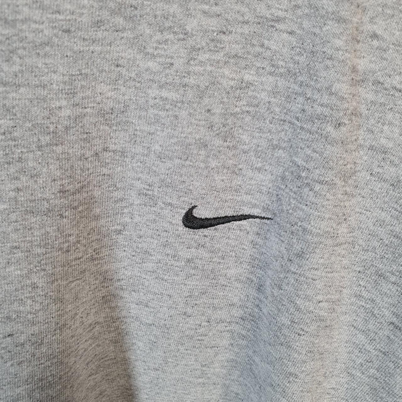 Vintage Nike 90s USA Embroidered T Shirt Men’s Medium Grey Swoosh Y2K Pullover Logo