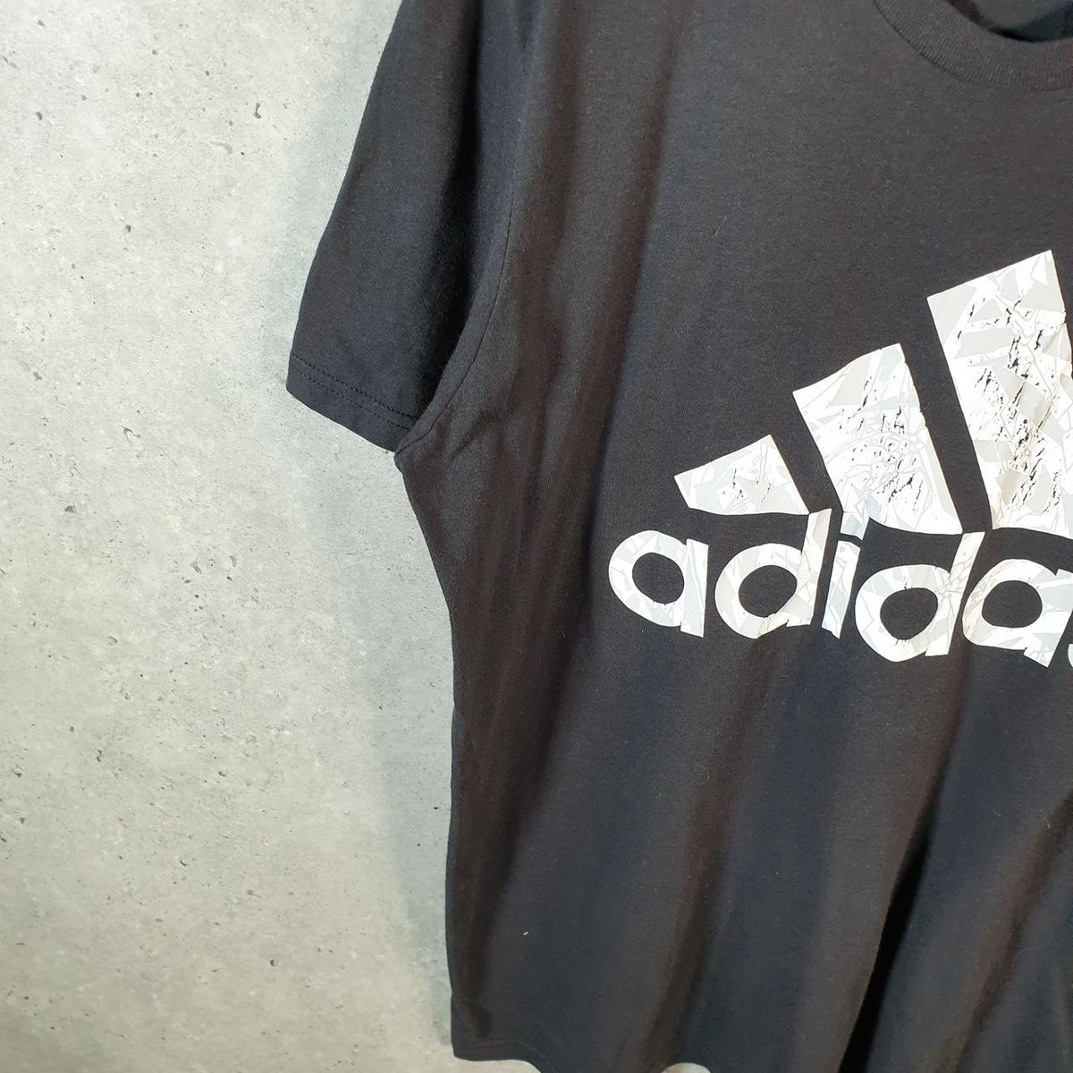 Vintage Adidas Go To Performance Tee T Shirt Men’s Large Black Three Stripes Logo Athletic
