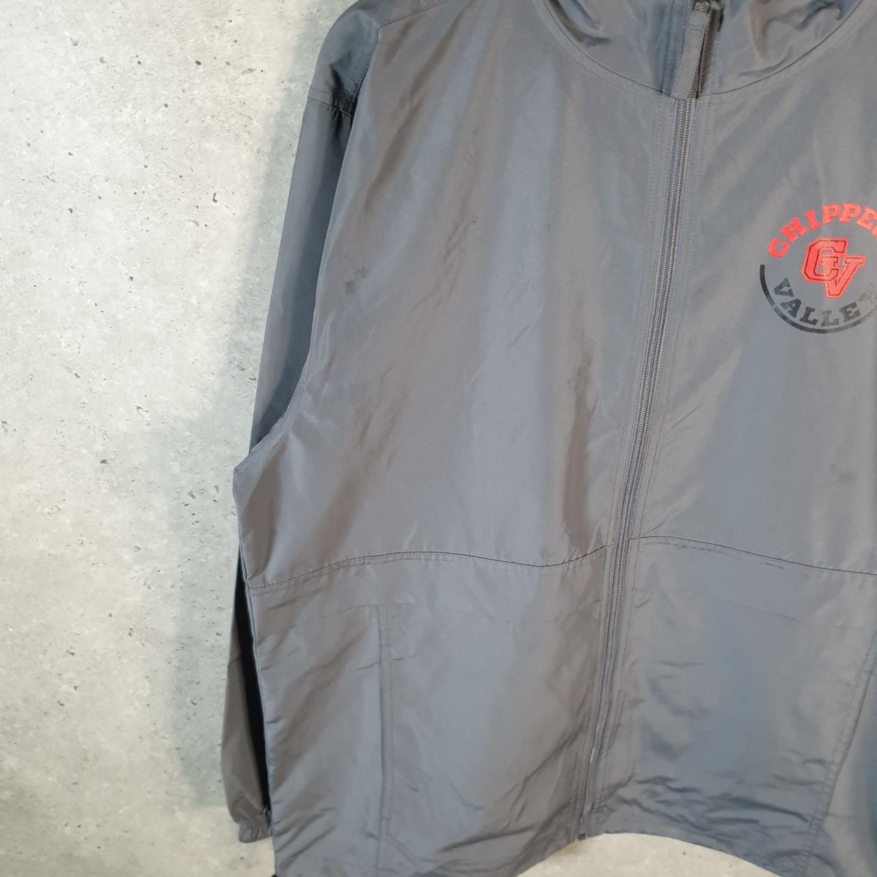 Vintage Champion Windbreaker Mens Large Grey Full Zip