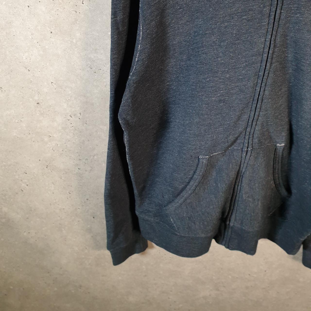 Vintage Ralph Lauren Polo Heavyweight Hoodie Men’s Large Navy Blue Cotton Full Zip Pony