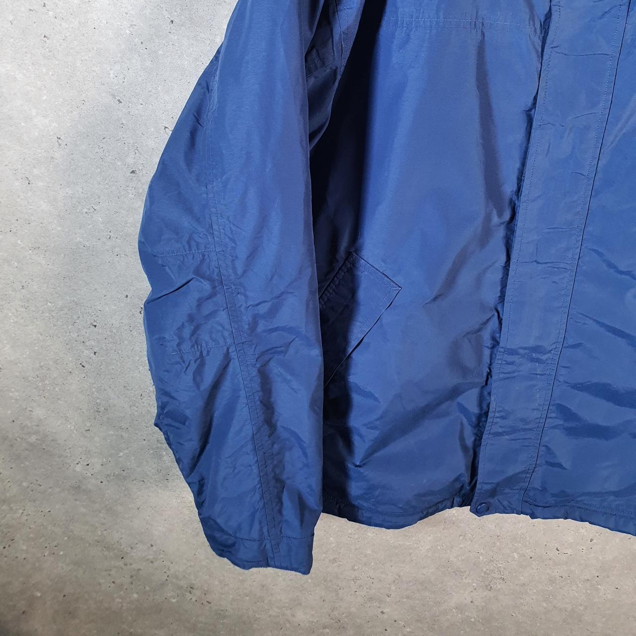 Vintage L.L. Bean Outdoors Nylon Jacket Mens XL Navy Blue Full Zip Waterproof