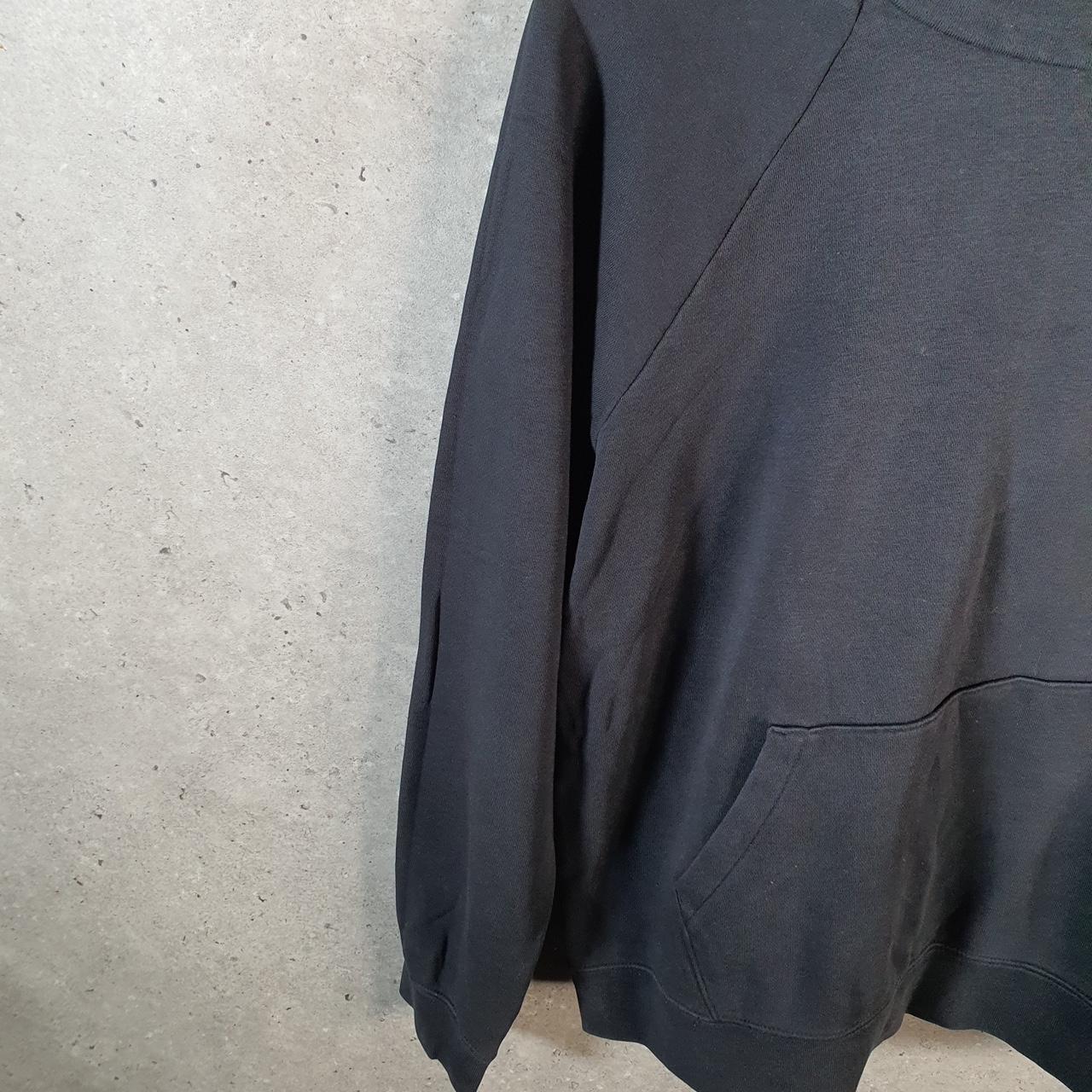 Vintage Nike Club Hoodie Womens Large Black Swoosh Y2K Pullover Logo