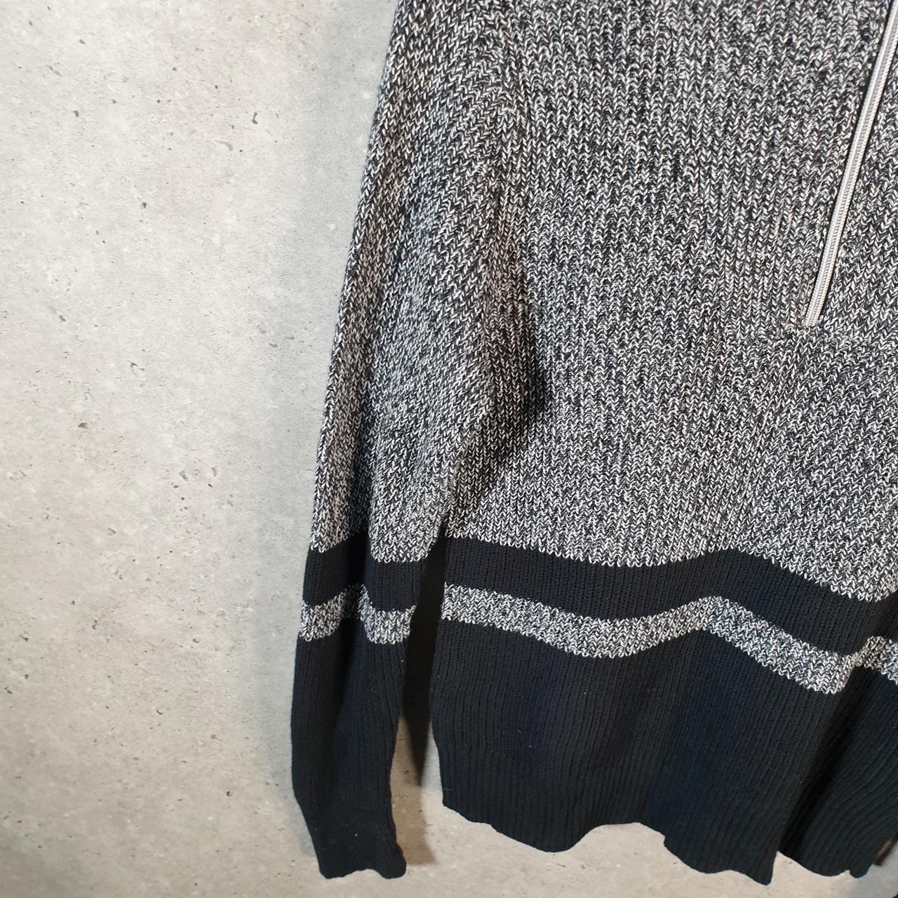 Vintage Ralph Lauren Polo Knit Sweater Womens Small Grey Cotton Pullover