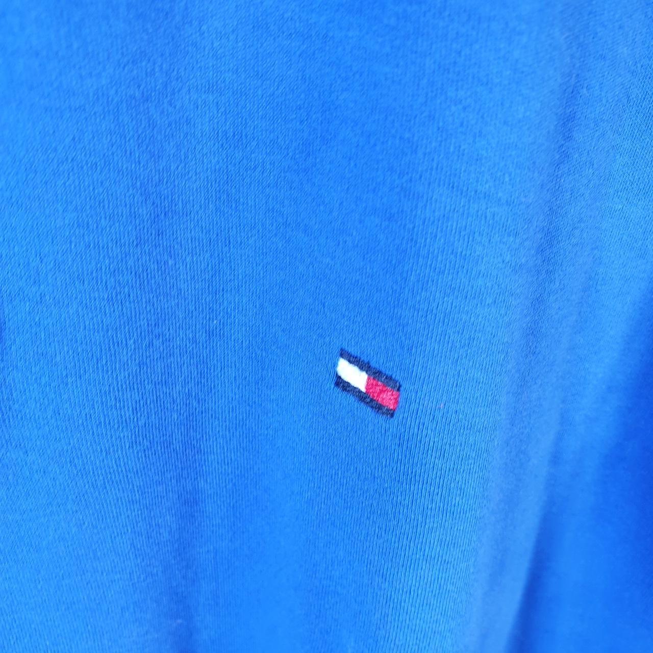 Vintage Tommy Hilfiger Polo Shirt Men’s Large Blue Slim Fit Embroidered Logo