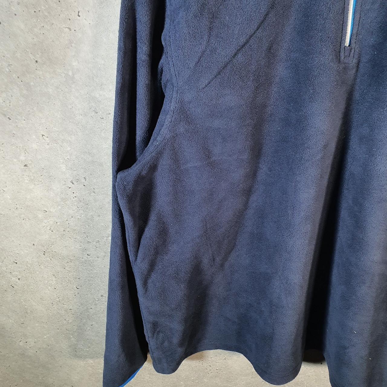 Vintage Starter 1/4 Zip Pullover Fleece Sweatshirt Mens XL Navy Blue Logo Winter