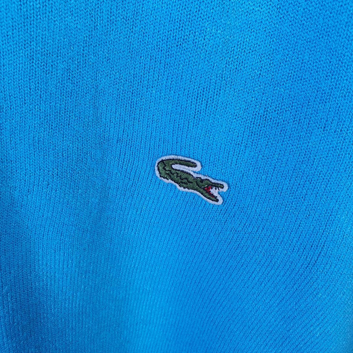 Vintage Lacoste Sweatshirt Men’s Medium Blue Pullover Logo Y2K Jumper Logo