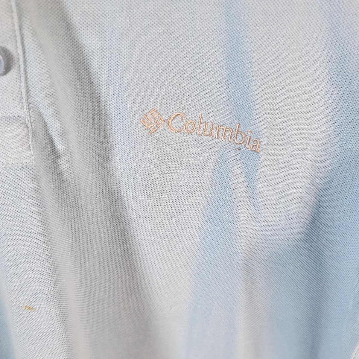 Vintage Columbia Golf Polo Shirt Men’s Small Blue Athletic Three Button