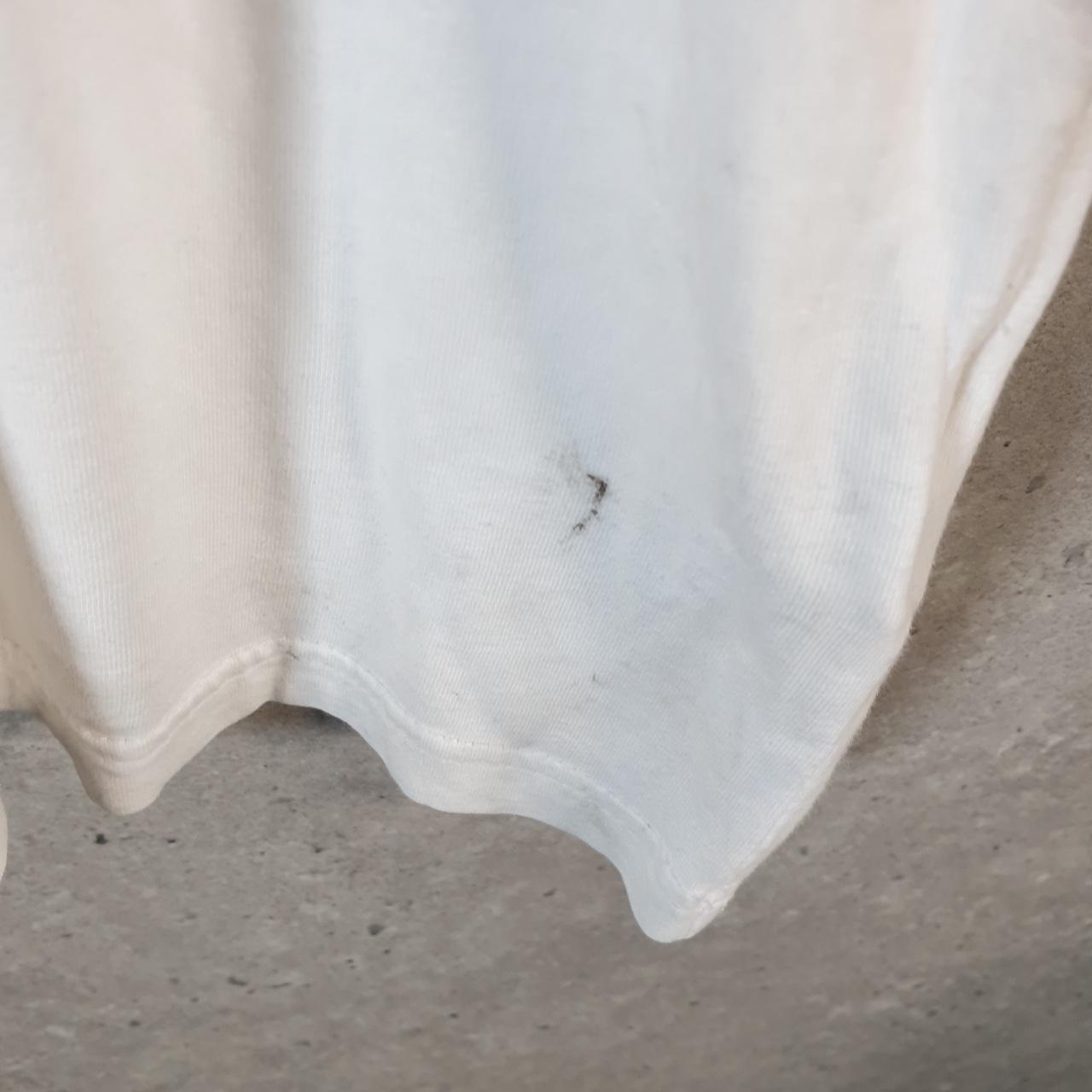 Vintage Adidas T Shirt Men’s XL White Three Stripes Logo Athletic