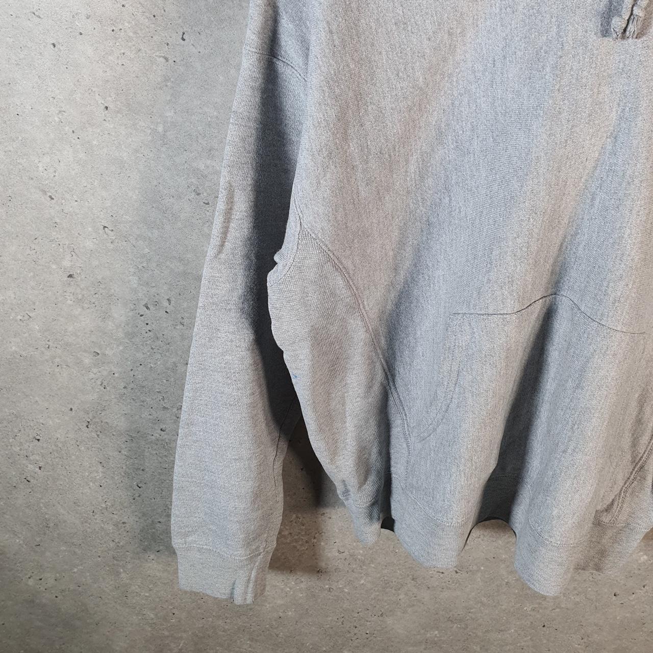 Vintage Champion Reverse Weave Spellout Hoodie Womens Large Grey Pullover Embroidered