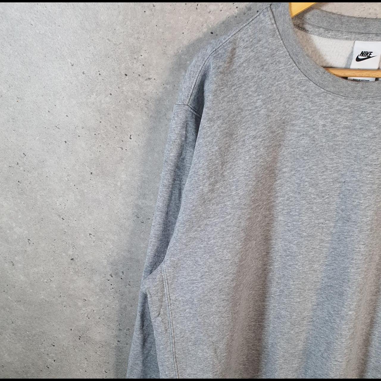 Vintage Nike Club Sweatshirt Men’s Large Tall Grey Swoosh Y2K Pullover Logo