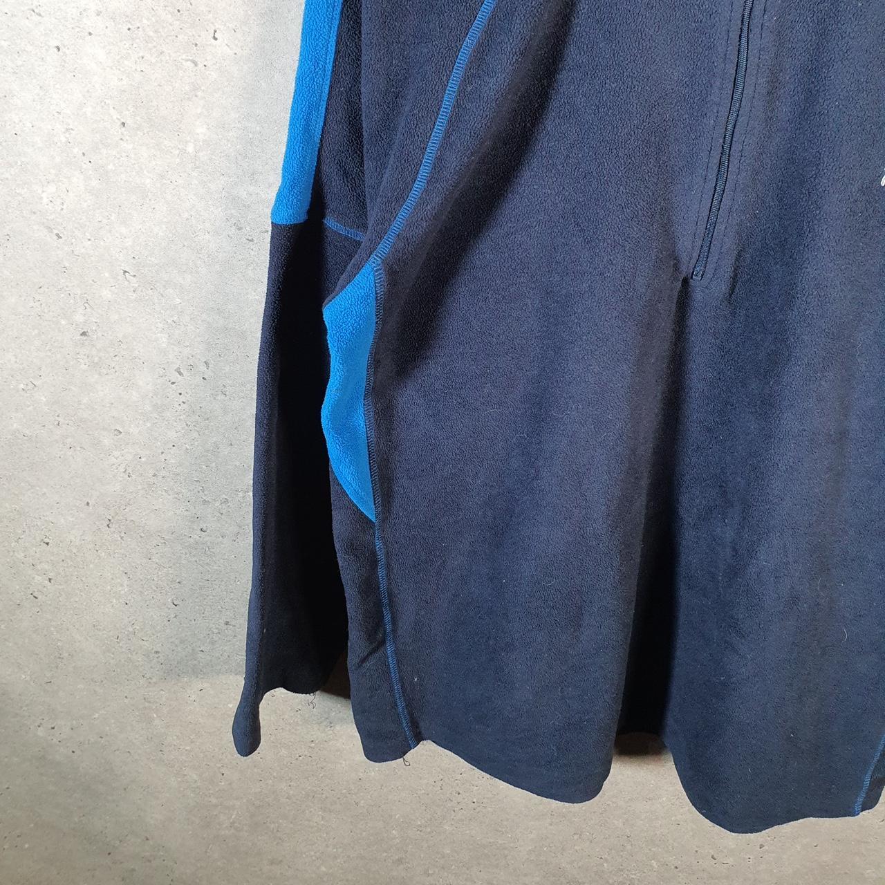 Fila Fleece 1/4 zip Sweatshirt Mens Large Blue Embroidered Logo
