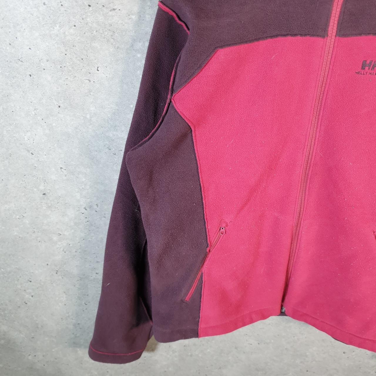 Helly Hansen Full Zip Fleece Sweatshirt Womens XL Pink Embroidered Logo