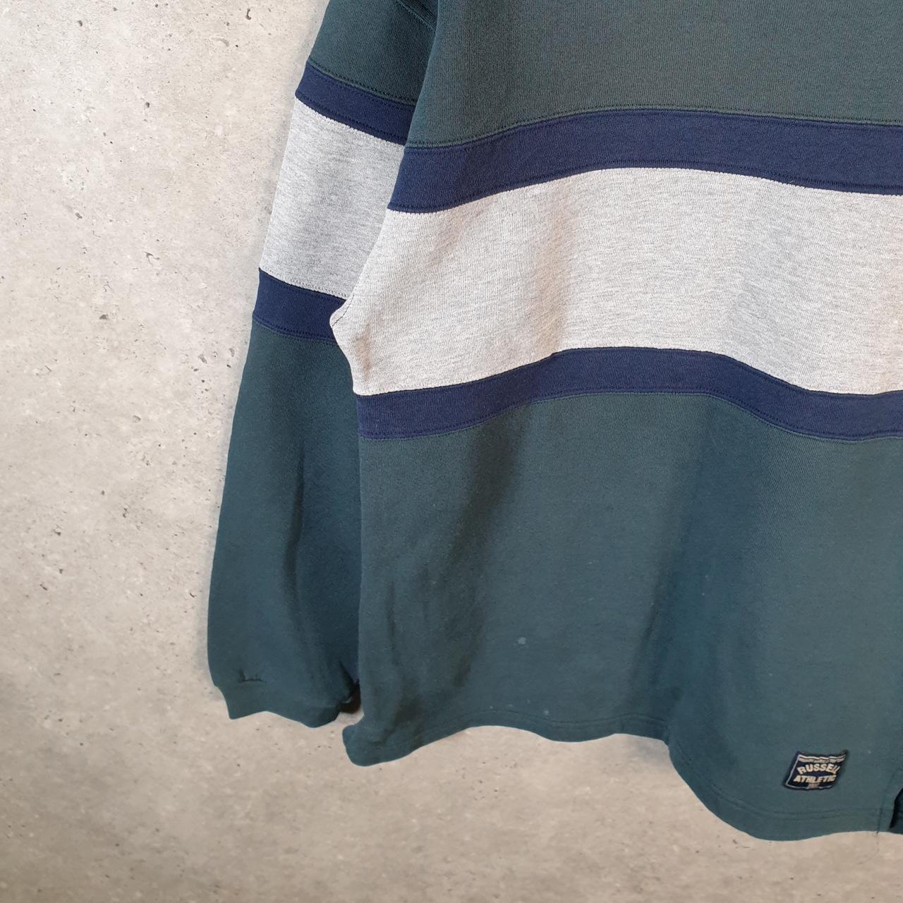 Vintage Russell Athletic Blank Sweatshirt Men’s Medium Striped Pullover