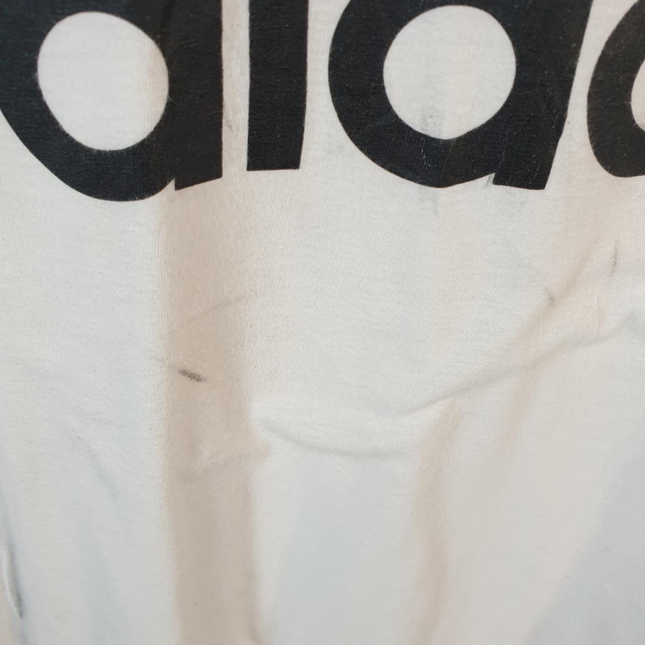 Vintage Adidas Amplifier T Shirt Men’s Large White Three Stripes Logo Athletic