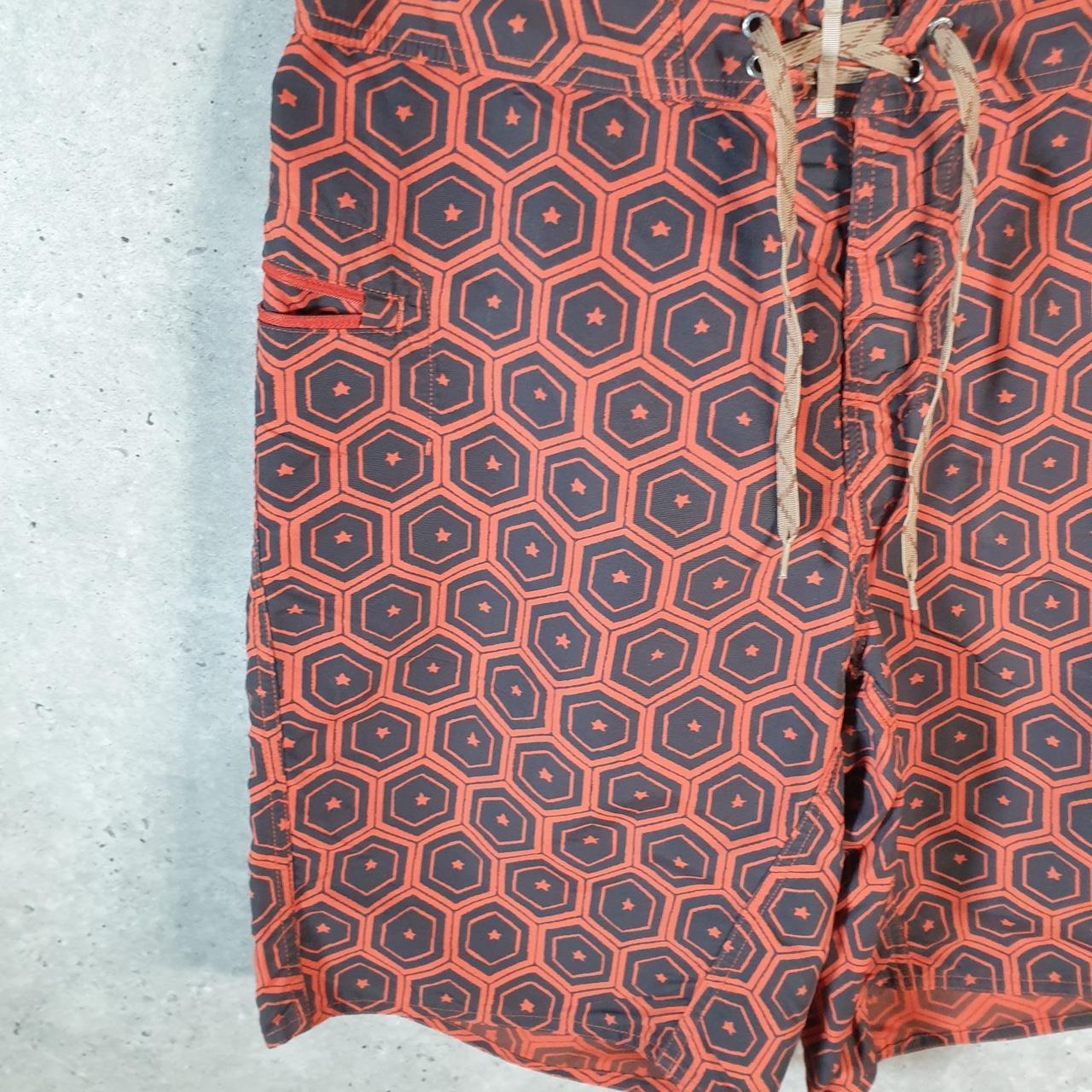 Vintage Patagonia Baggies Shorts Jorts Cargo Mens W34  Orange All Over Print Cotton A4773
