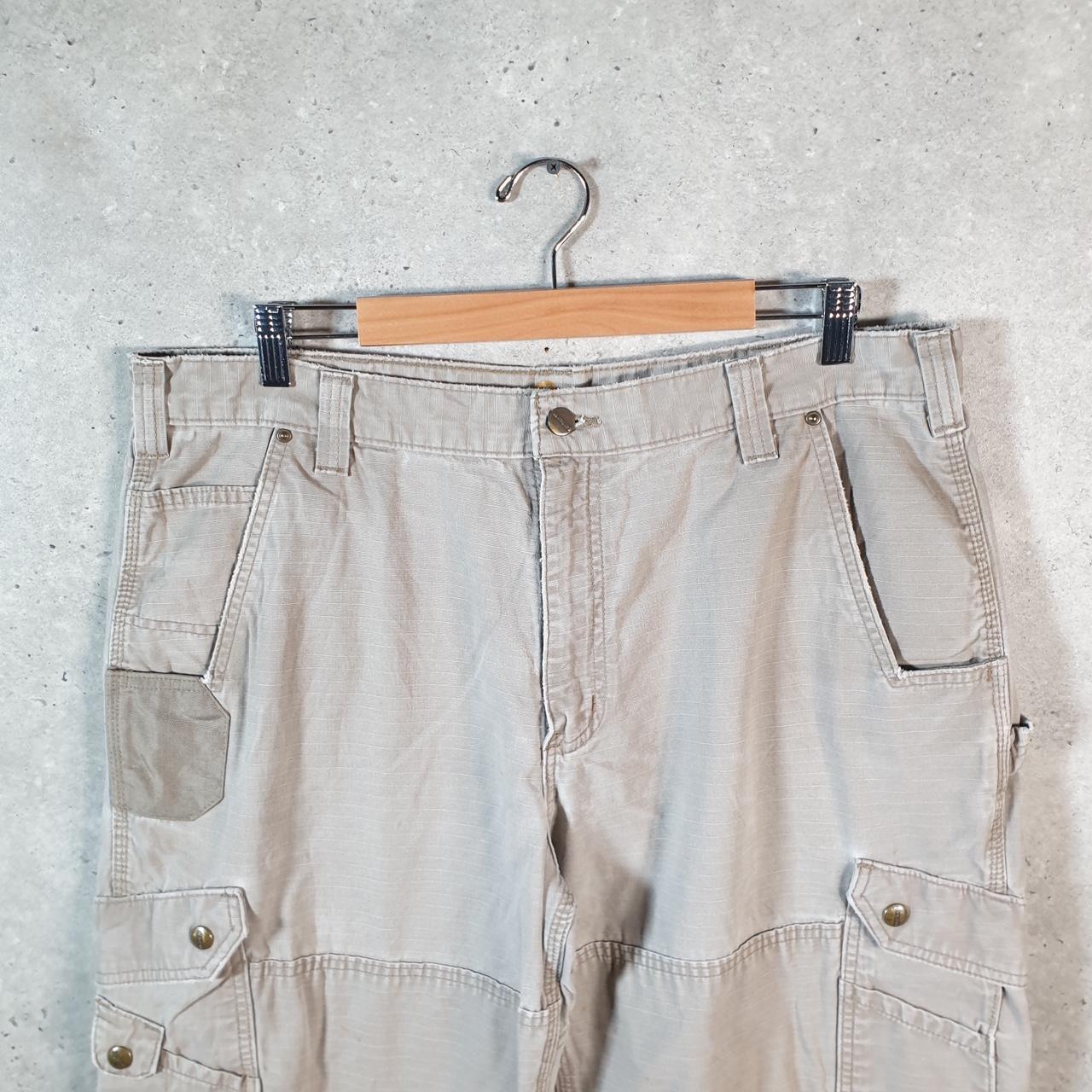 Vintage Carhartt Carpenter Trousers Mens W38 L32 Brown Relaxed Fit Workwear USA
