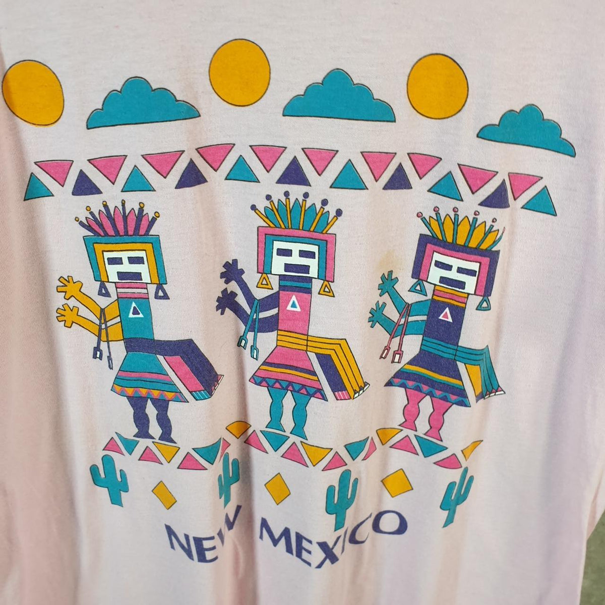 Vintage Breakaway Mexico Graphic 90s USA Single Stitch T Shirt Men’s Large Pink