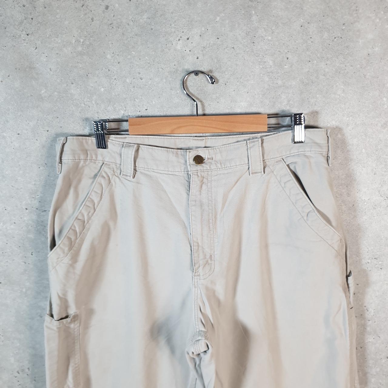 Vintage Carhartt Carpenter Trousers Mens W36 L32 Brown Dungaree Fit Workwear USA