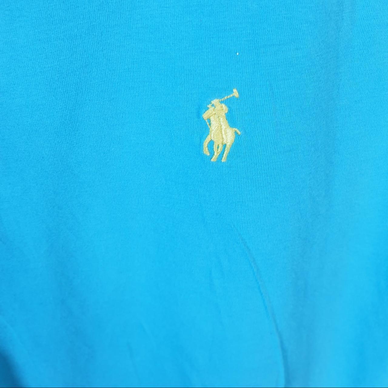 Vintage Ralph Lauren Polo T Shirt Men’s Large Blue Embroidered Classic Fit Pony C9150