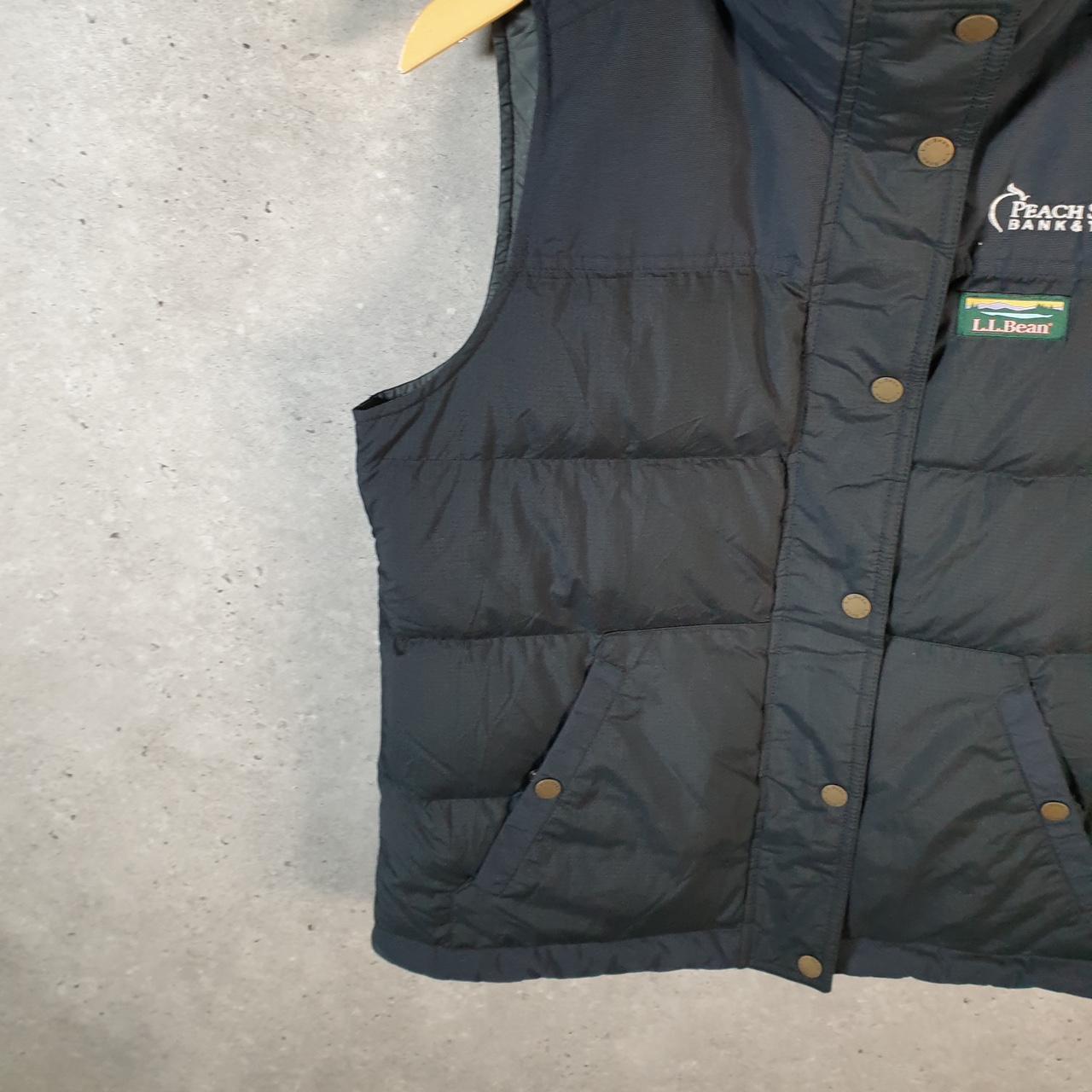 Vintage L.L. Bean Gilet Downtex Puffer Pertex Quantum Jacket Mens S Black Shell