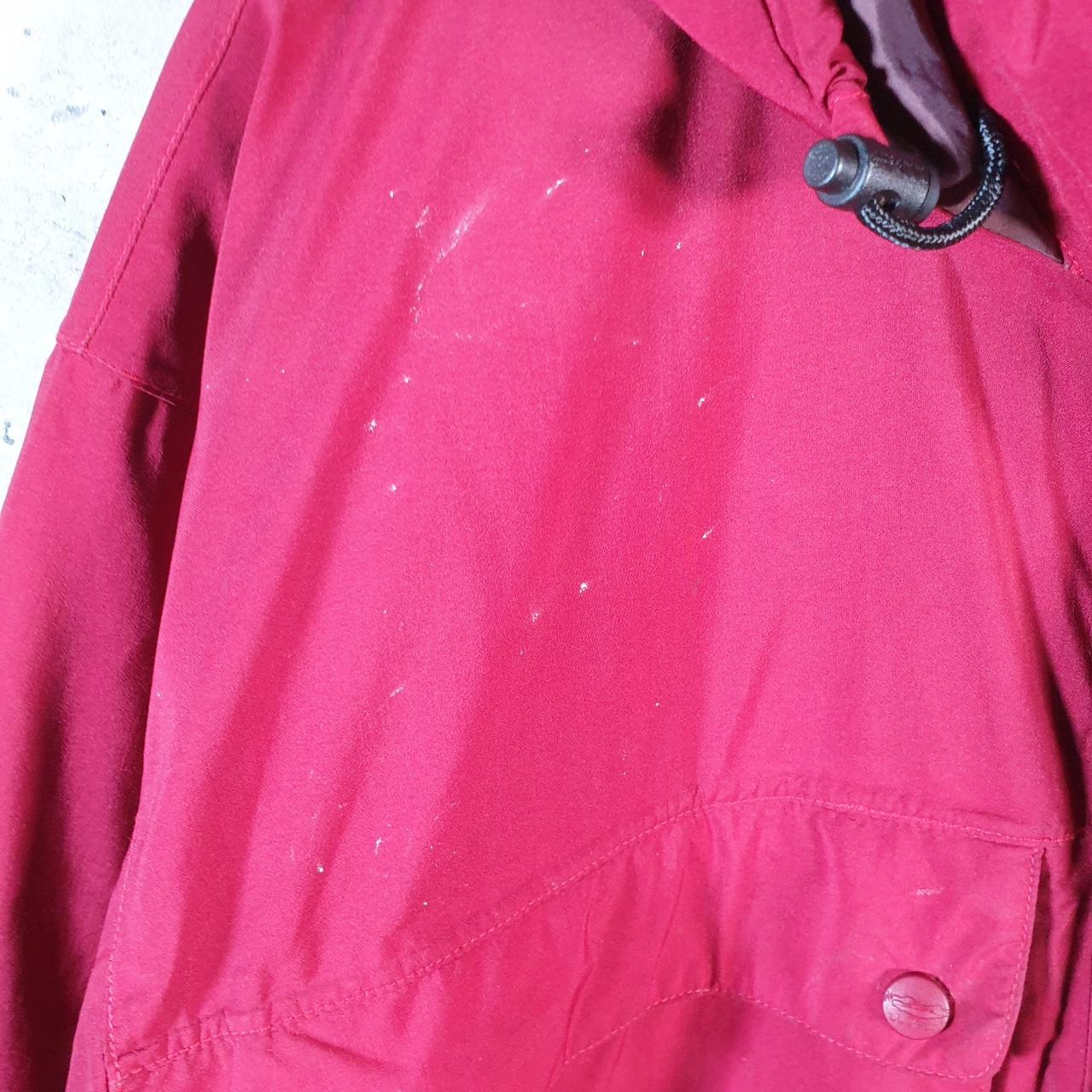 Vintage L.L. Bean Outdoors Nylon Jacket Mens XL Pink Full Zip Waterproof