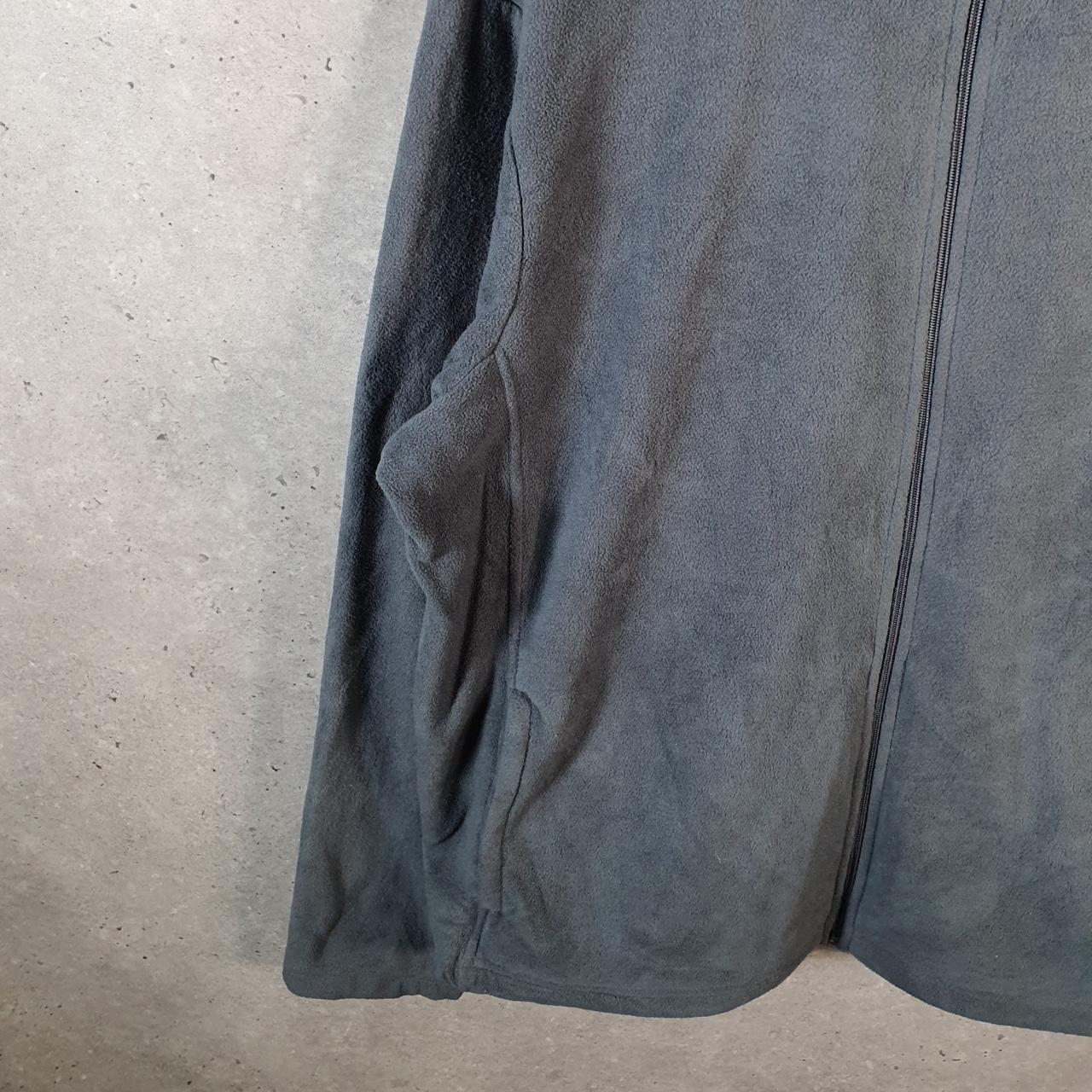 Vintage Starter Fleece Sweatshirt Jacket Mens XL Grey Full Zip Embroidered Logo