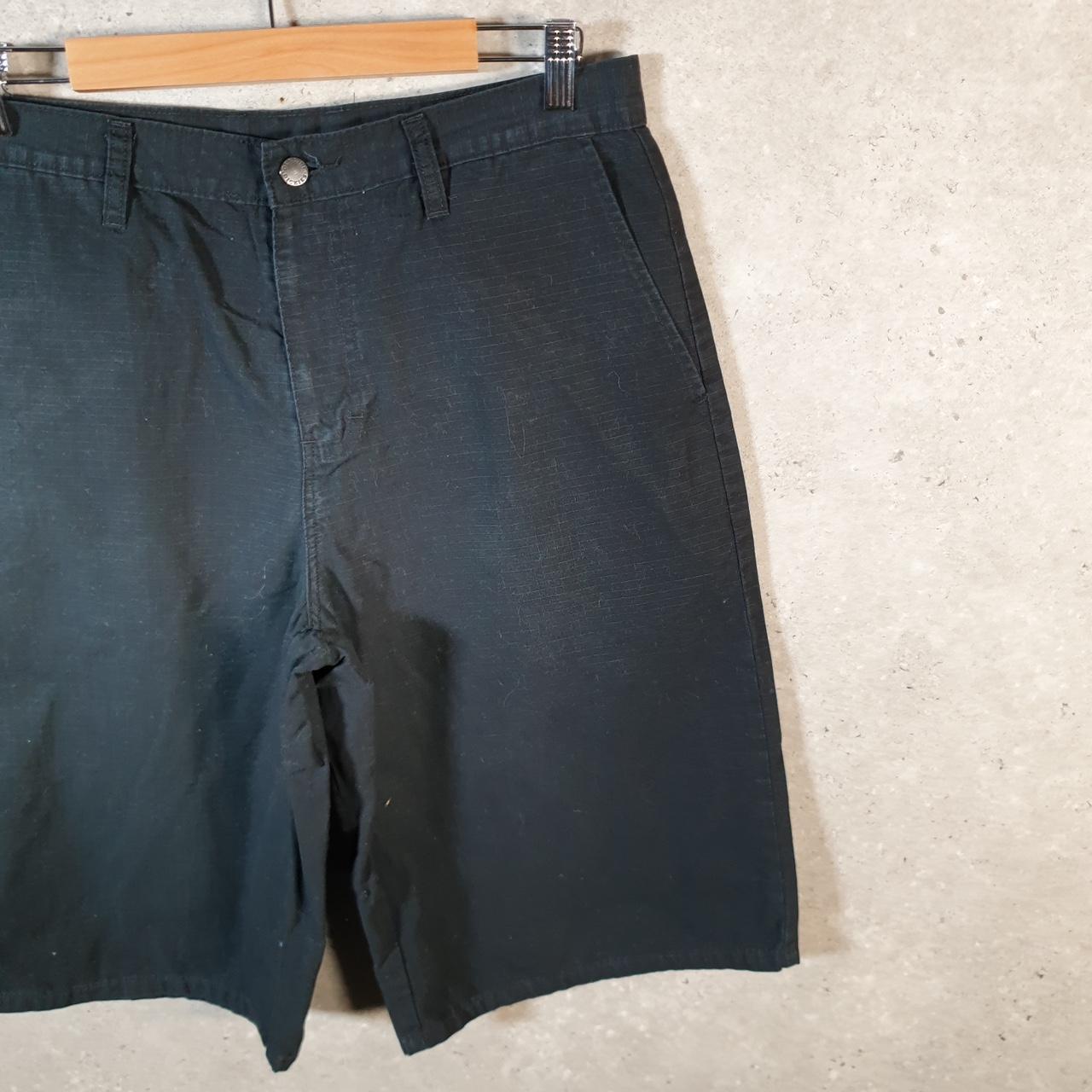 Vintage Dickies Baggy Chino Shorts Jorts Cargo Mens W32 Black Loose Fit