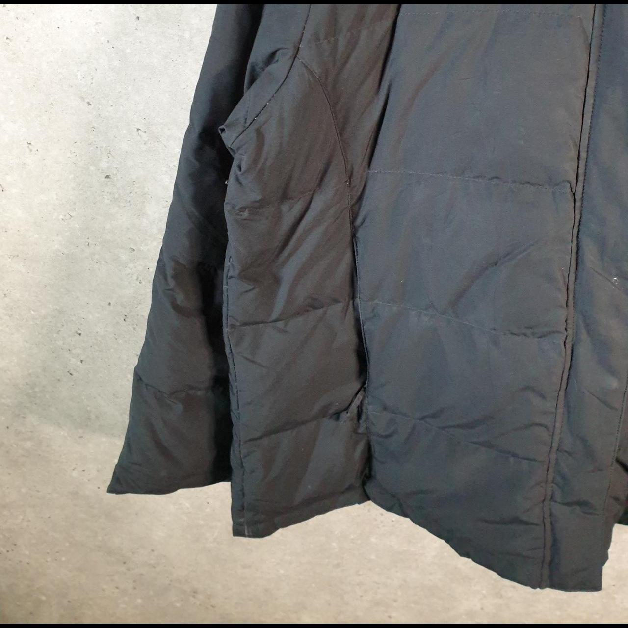 Vintage L.L. Bean Outdoors Parka Nylon Jacket Mens Medium Black Full Zip Waterproof