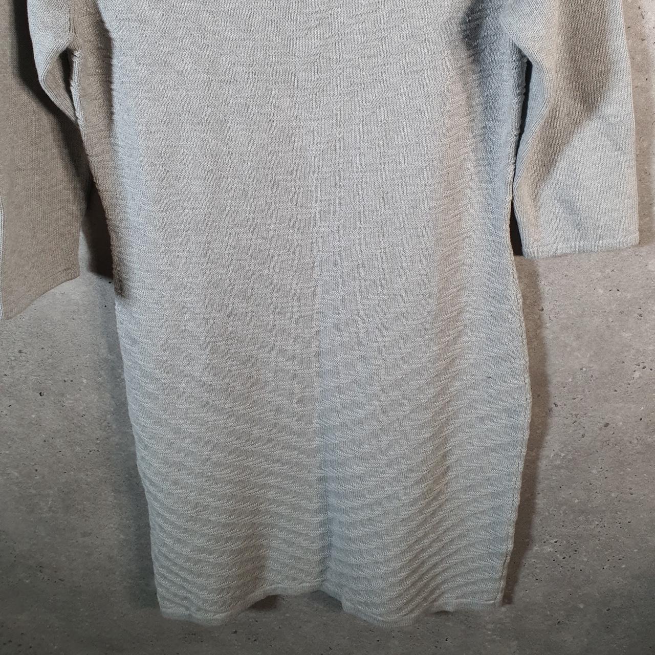 Vintage Ralph Lauren Polo Dress Knit Sweater Womens Large Grey Cotton Pullover