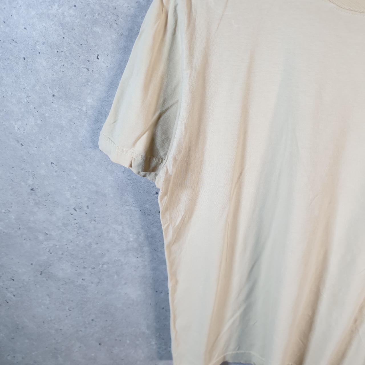 Vintage Nike T Shirt Men’s Medium Brown Embroidered Single Swoosh Logo Athletic