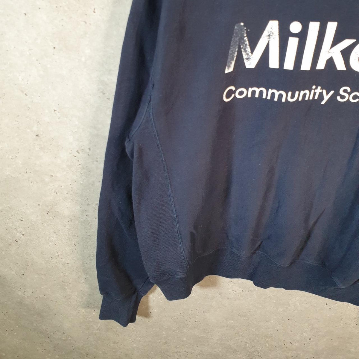 Vintage Champion Reverse Weave Sweatshirt Men’s Medium Navy Blue Pro Sport Pullover