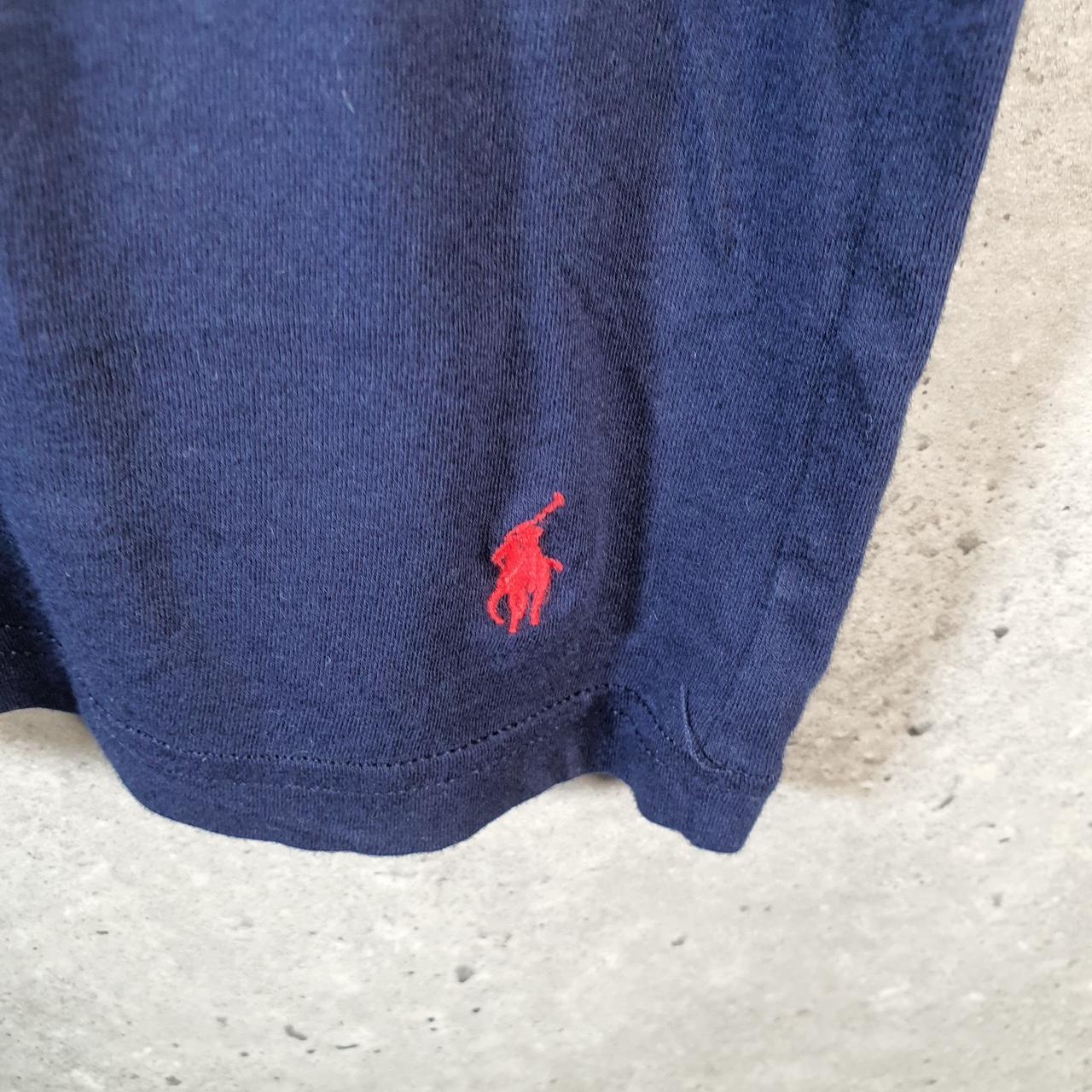 Vintage Ralph Lauren Polo T Shirt Men’s Large Blue Embroidered Pony Classic Fit C9114